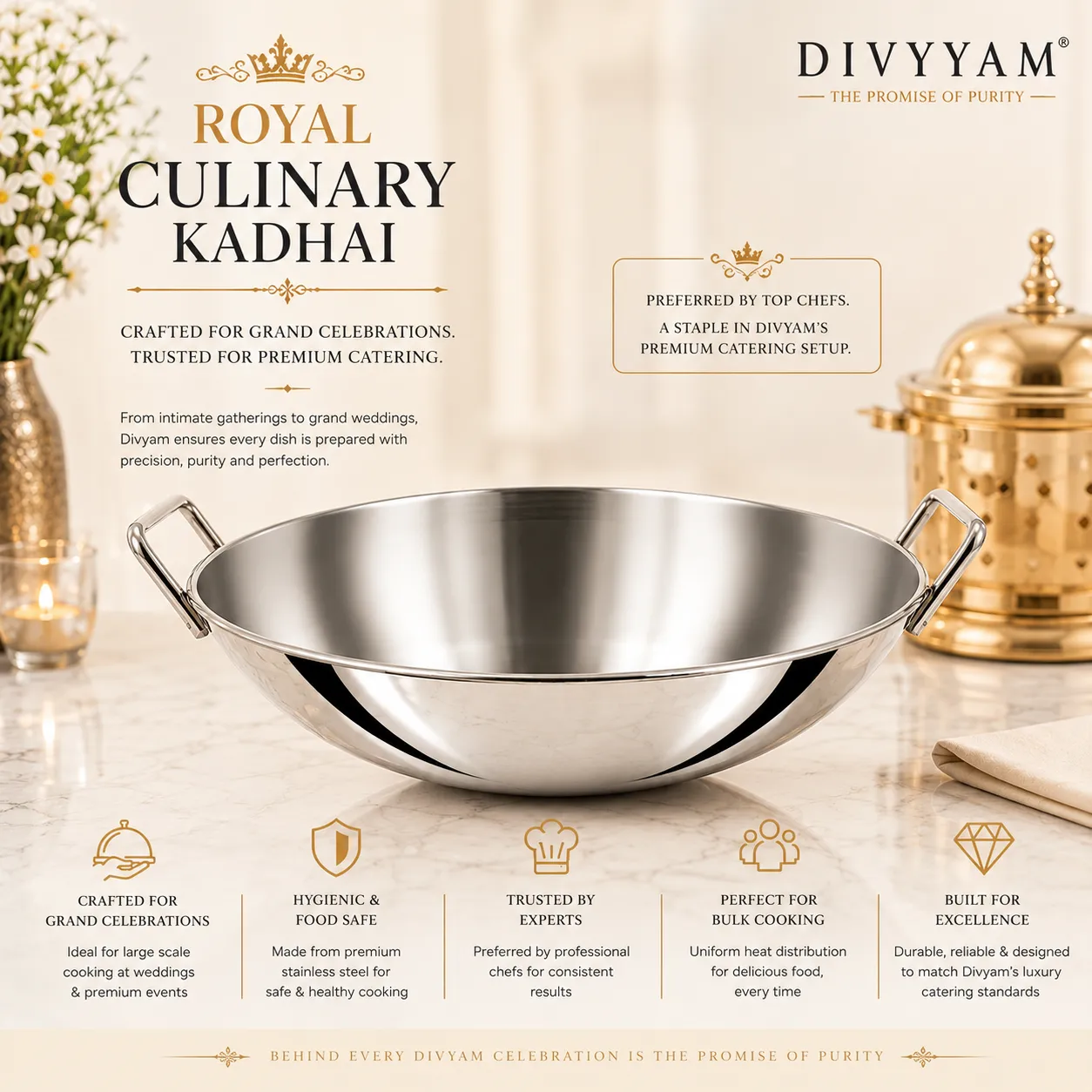 Royal Culinary Kadhai — Culinary Essentials by D I V Y A M®